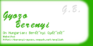 gyozo berenyi business card